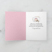 新生児ガールバニー カード (内部)