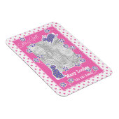 新生児ガールフォトマグネット、可愛いバニーウサギ マグネット (右側)