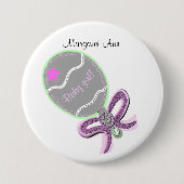 新生児ガールボタカスタマイズン名 缶バッジ (正面)