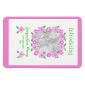 新生児ガール告知フレキシブルマグネット マグネット (横)