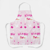 新生児ガール発表 エプロン (正面)