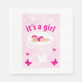 新生児ガール発表 スタンダードランチョンナプキン (正面)