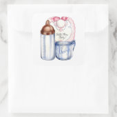 新生児ギフトステッカー スクエアシール (バッグ)