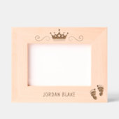 新生児クラウン名レーザーフォト レーザー彫刻フレーム (正面)