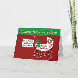 新生児クリスマスカードハッピーホリデーズラブサンタ シーズンカード