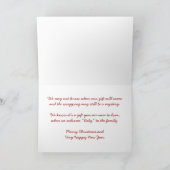 新生児クリスマスカードメリークリスマスラブサンタ シーズンカード (内部)