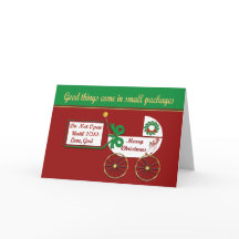 新生児クリスマスカードラブゴッド