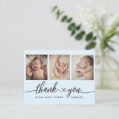 新生児サンキューカード、出産案内カード ポストカード (スタンド正面)