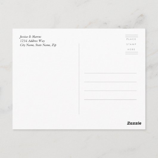 新生児サンキューフォトポストカード ポストカード (裏面)