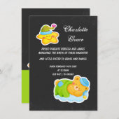 新生児スターと眠れるテディベア 案内状 (正面/裏面)