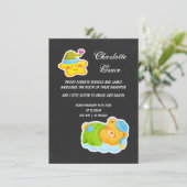 新生児スターと眠れるテディベア 案内状 (スタンド正面)