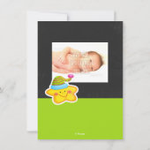 新生児スターと眠れるテディベア 案内状 (裏面)