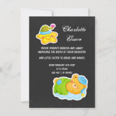 新生児スターと眠れるテディベア 案内状 (正面)