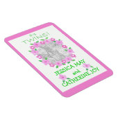 新生児ツイン女子アナウンスフレキシブルマグネット マグネット (右側)