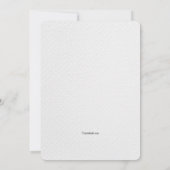 新生児テクスチャフレームの写真の発表 案内状 (裏面)