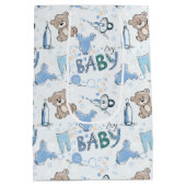 新生児テディベア ミディアムペーパーバッグ (裏面)