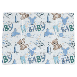 新生児テディベア ラージペーパーバッグ