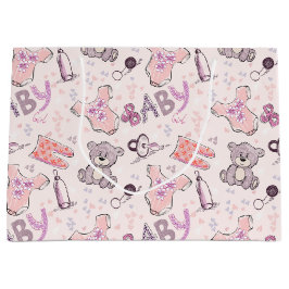 新生児テディベア ラージペーパーバッグ