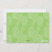 新生児トレインクリスマスホリデーグリーティングカード シーズンカード (裏面)