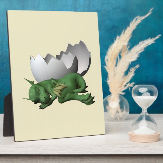 新生児ドラゴン フォトプラーク (側面)