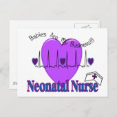 新生児ナースギフトアイディア--ユニークデザイン ポストカード (正面/裏面)