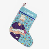 新生児ナース評価 スモールクリスマスストッキング (正面 (吊り時))
