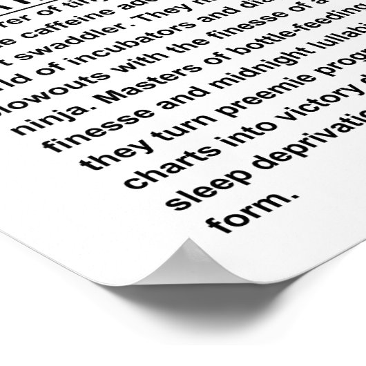 新生児ナース ポスター (角)