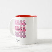 新生児ナースGroovy Healthcare NICU Preemie Pink ツートーンマグカップ (正面左)