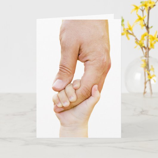 新生児ハンドカード カード (黄色い花)