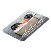 新生児ハートの紹介お知らせ写真W マグネット (左側)