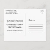 新生児ハートの紹介お知らせ写真W 案内ポストカード (裏面)