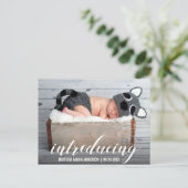 新生児ハートの紹介お知らせ写真W 案内ポストカード (スタンド正面)