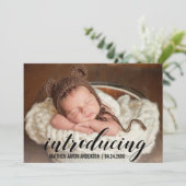 新生児ハート発表カードの紹介 案内状 (スタンド正面)