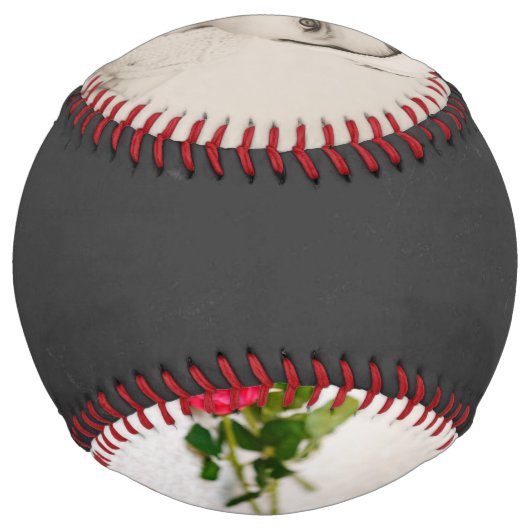 新生児パーソナライズされたの一種であるユニーク ソフトボール (裏面)