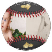 新生児パーソナライズされたの一種であるユニーク ソフトボール (正面)