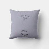 新生児パーソナライズされたフラミンゴ クッション (裏面)