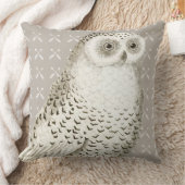 新生児パーソナライズされたボーイズルームイエローグレーフクロウ クッション (ブランケット)