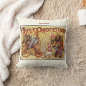 新生児パーソナライズされたボーイズルームサーカスエレファント クッション (ブランケット)