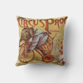 新生児パーソナライズされたボーイズルームサーカスエレファント クッション (裏面)