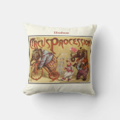 新生児パーソナライズされたボーイズルームサーカスエレファント クッション (正面)