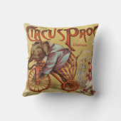 新生児パーソナライズされたボーイズルームサーカスエレファント クッション (裏面)