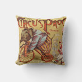 新生児パーソナライズされたボーイズルームサーカスエレファント クッション (正面)