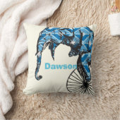 新生児パーソナライズされたボーイズルームサーカスエレファント クッション (ブランケット)