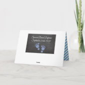 新生児パーソナライズされたボーイ カード (裏面)