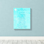 新生児パーソナライズされたボーイ キャンバスプリント (インサイチュ (ウッドフロア))