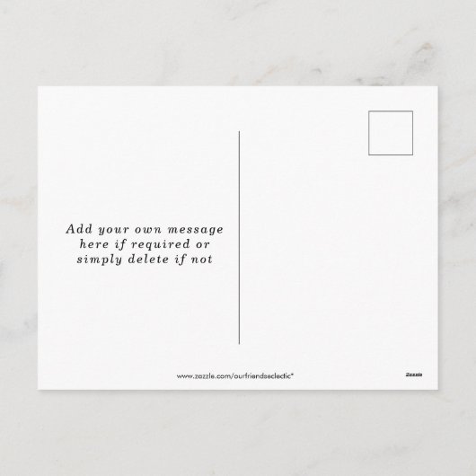 新生児ピンクフローラ写真はがき シーズンポストカード (裏面)