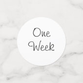 新生児フォトキャプションベビーシャワーテーブル紙吹雪 コンフェッティ (スモール正面)