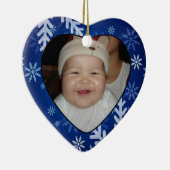 新生児フォトギフトラベルとオーナメント セラミックオーナメント (右)