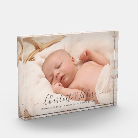 新生児フォトスクリプト名誕生の状態 フォトブロック (左)