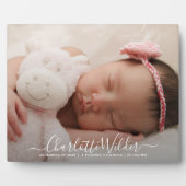 新生児フォトスクリプト名誕生の状態 フォトプラーク (正面)